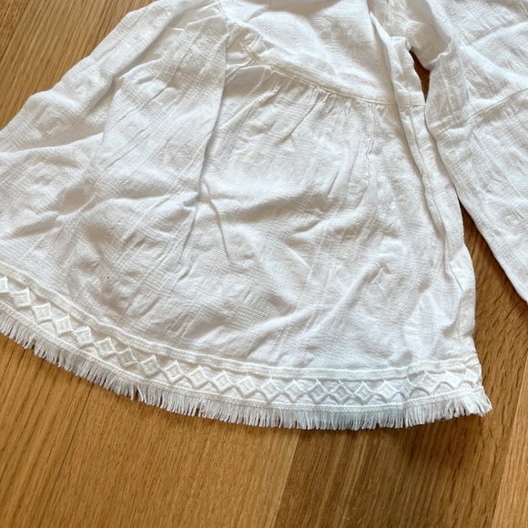 Dolan Left Coast Collection (Anthropologie) White Bell Sleeve Boho Cotton Top - Picture 8 of 8